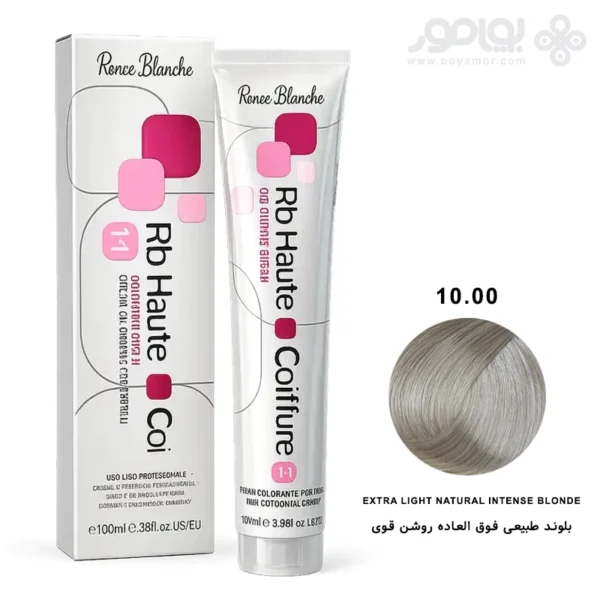 رنگ موی رنه بلانش سری COIFFURE شماره 10.00 بلوند طبیعی فوق العاده روشن قوی