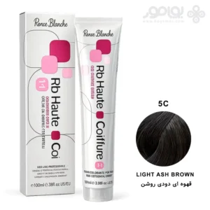 رنگ موی رنه بلانش سری COIFFURE شماره 5C رنگ قهوه ای دودی روشن