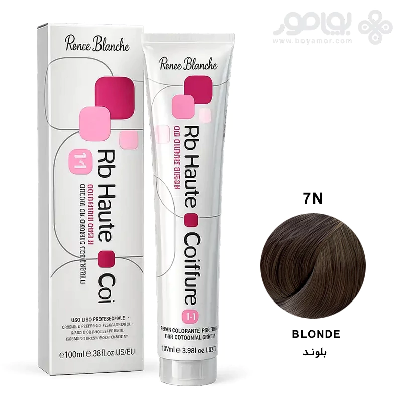 رنگ موی رنه بلانش سری COIFFURE شماره 7N رنگ بلوند