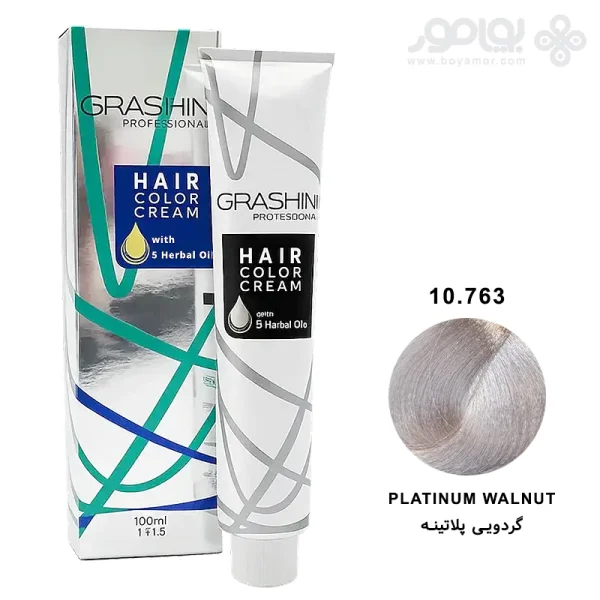رنگ موی گراشین شماره 10.763 گردویی پلاتینه
