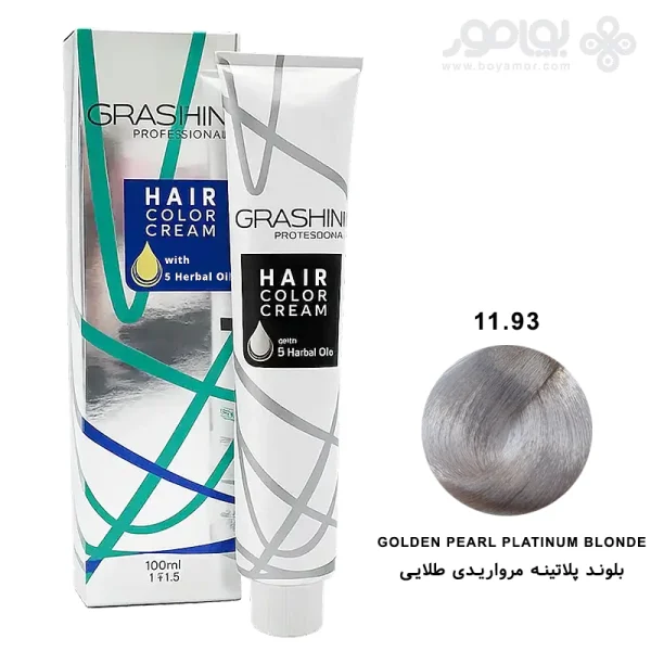 رنگ موی گراشین شماره 11.93 بلوند پلاتینه مرواریدی طلایی