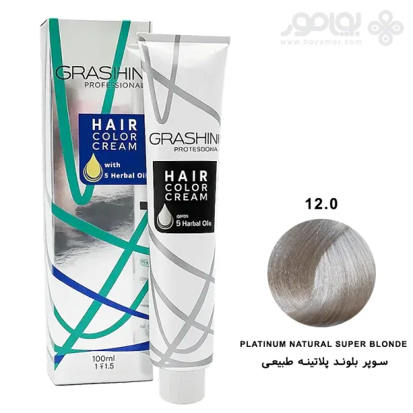 رنگ موی گراشین شماره 12.0 سوپر بلوند پلاتینه طبیعی