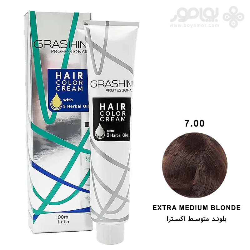 رنگ موی گراشین شماره 7.00 بلوند متوسط اکسترا