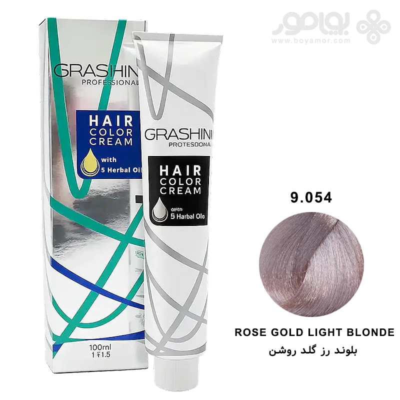 رنگ موی گراشین شماره 9.054 بلوند رزگلد روشن