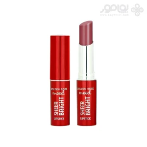 رژ لب جامد گلدن رز SHEER BRIGHT شماره 107 رنگ MOOD MAUVE