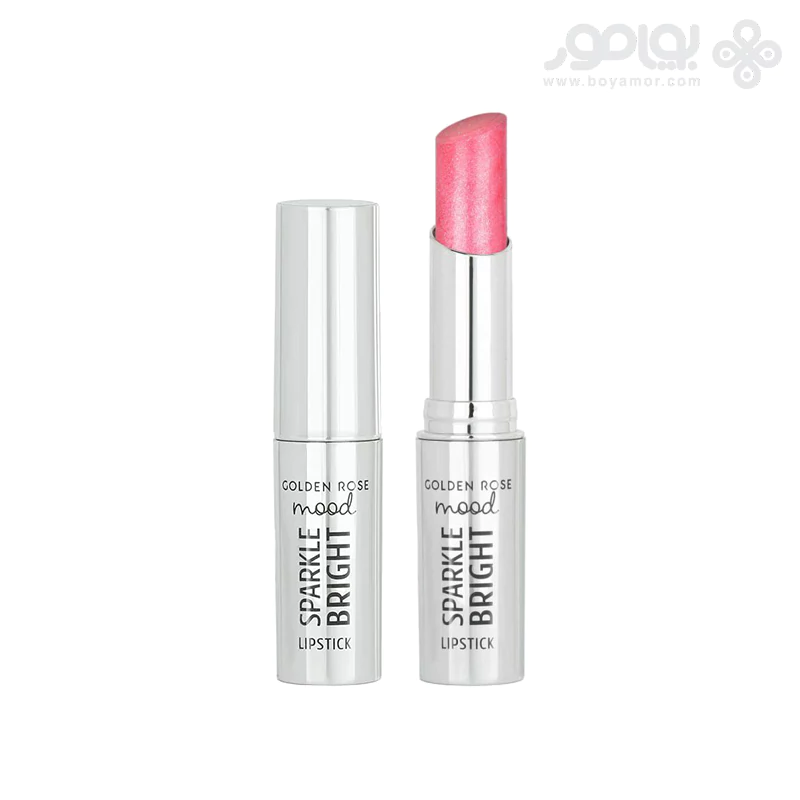 رژ لب جامد گلدن رز SPARKLE BRIGHT شماره 153 رنگ PINK GLITZ