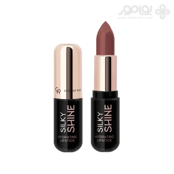 رژ لب جامد گلدن رز مدل SILKY SHINE شماره 215