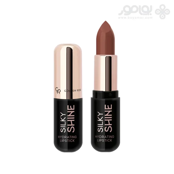رژ لب جامد گلدن رز مدل SILKY SHINE شماره 216