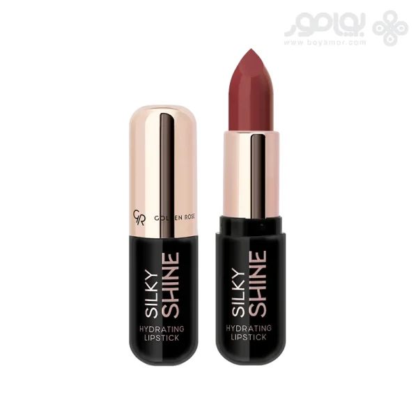 رژ لب جامد گلدن رز مدل SILKY SHINE شماره 221