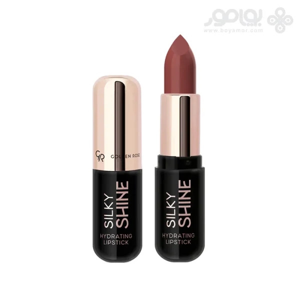 رژ لب جامد گلدن رز مدل SILKY SHINE شماره 222