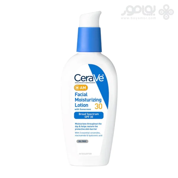 لوسیون مرطوب کننده روز سراوی SPF30 مناسب پوست نرمال تا خشک