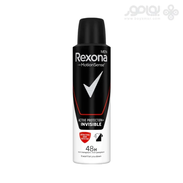اسپری ضد تعریق مردانه رکسونا ACTIVE PROTECTION INVISIBLE حجم 150 میل