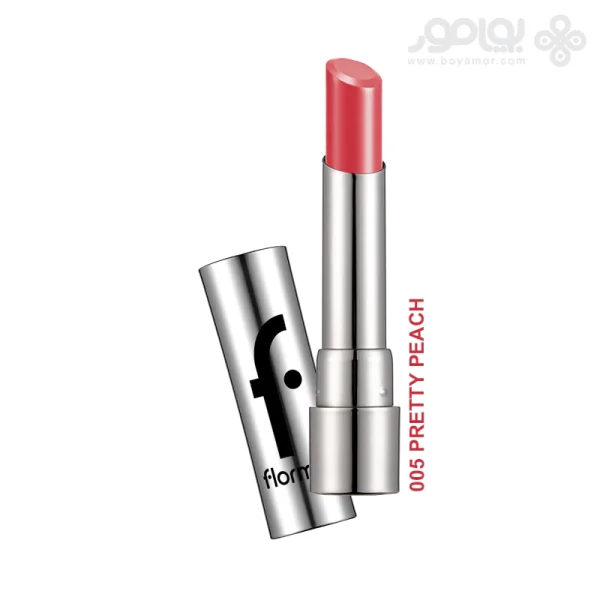 رژ لب جامد فلورمار مدل SHEER UP رنگ PRETTY PEACH شماره 005