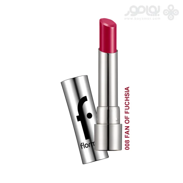 رژ لب جامد فلورمار مدل SHEER UP رنگ FAN OF FUCHSIA شماره 008