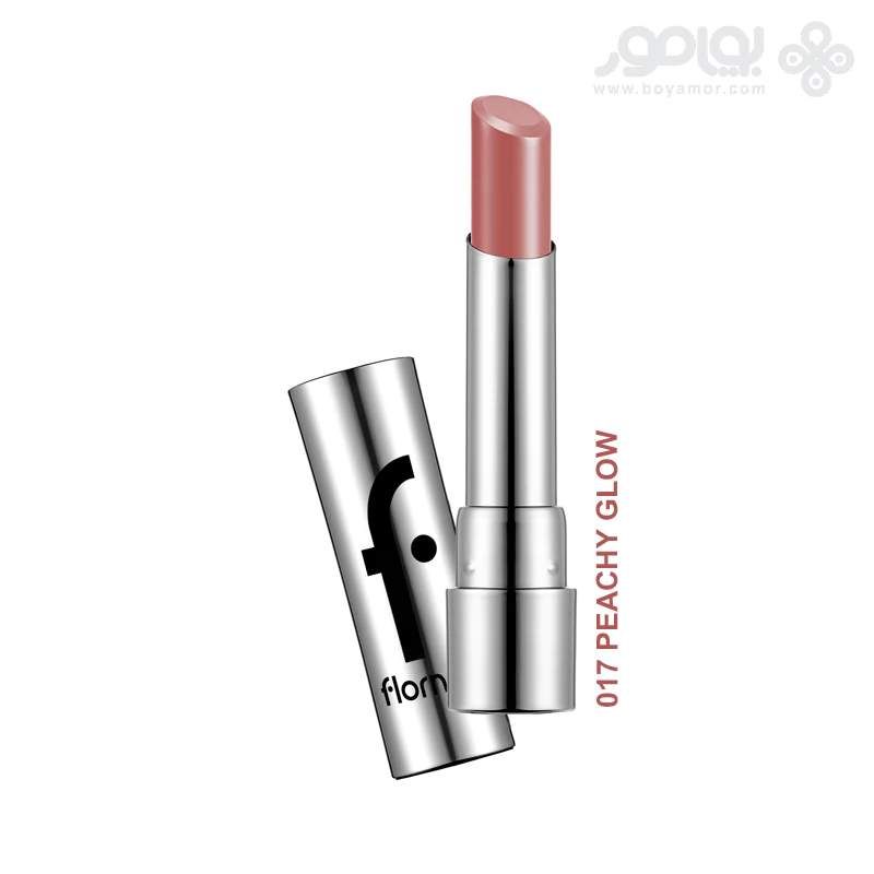 رژ لب جامد فلورمار مدل SHEER UP رنگ PEACHY GLOW شماره 017