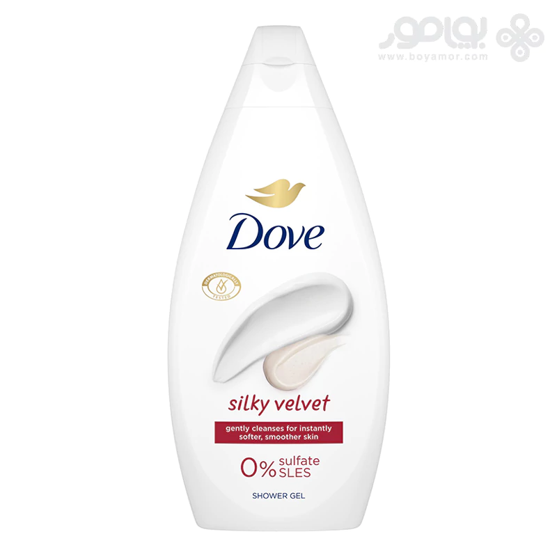 شامپو بدن فاقد سولفات داو مدل SILKY VELVET حجم 450 میل