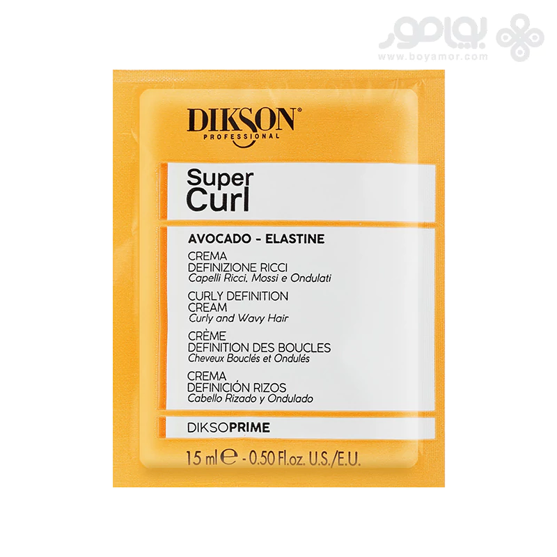 کرم موی ساشه ای موهای فر دیکسون پرایم مدل SUPER CURL