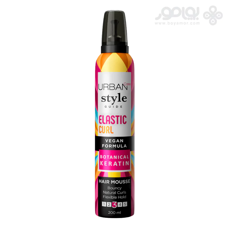 موس حالت‌ دهنده موی فر اربن کر ELASTIC HAIR حجم 200 میل