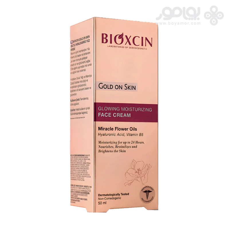 کرم مرطوب‌ و درخشان‌ کننده بیوکسین GOLD ON SKIN حجم 50 میل