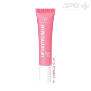 بالم لب گلدن رز CARE & GLOSS شماره 01 رنگ BUBBLE GUM