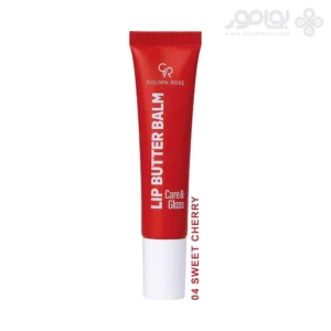 بالم لب تیوبی گلدن رز CARE & GLOSS شماره 04 رنگ SWEET CHERRY