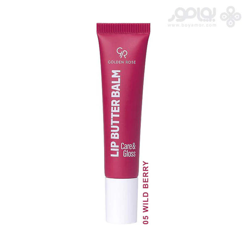 بالم لب تیوبی گلدن رز CARE & GLOSS شماره 05 رنگ WILD BERRY