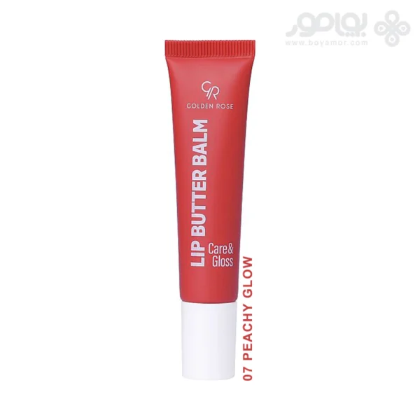 بالم لب گلدن رز CARE & GLOSS شماره 07 رنگ PEACHY GLOW