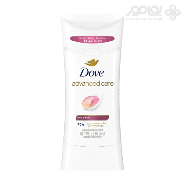 استیک دئودورانت داو ADVANCED CARE رایحه ROSE PETALS