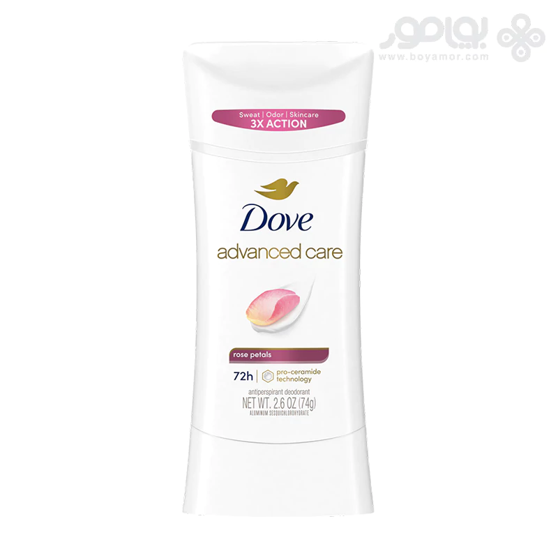 استیک دئودورانت داو ADVANCED CARE رایحه ROSE PETALS