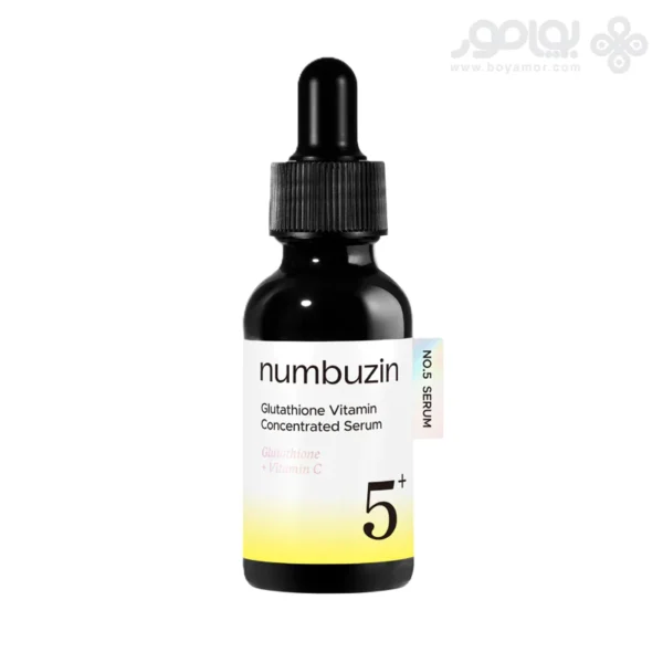 سرم ضدلک و روشن کننده نامبوزین شماره +5 حاوی گلوتاتیون و ویتامین C