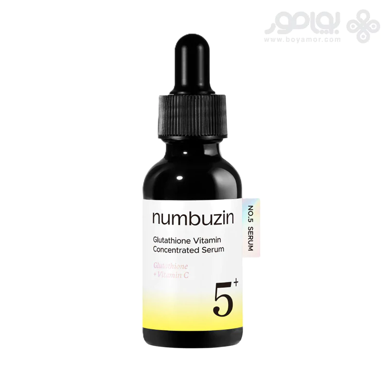 سرم ضدلک و روشن کننده نامبوزین شماره +5 حاوی گلوتاتیون و ویتامین C