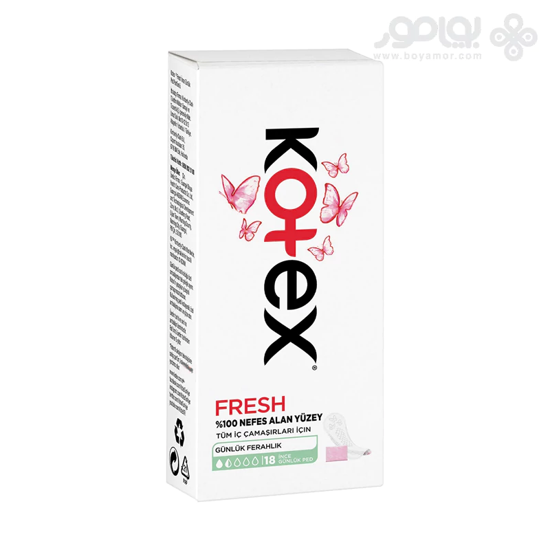 پد روزانه کوتکس مدل FRESH بسته 18 عددی