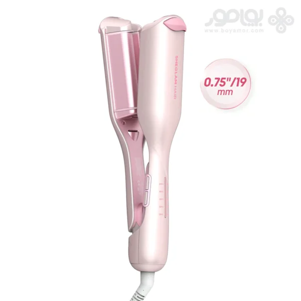 دستگاه فر ساحلی شیگلم BEACH BABE سایز 19 میل رنگ BABY PINK