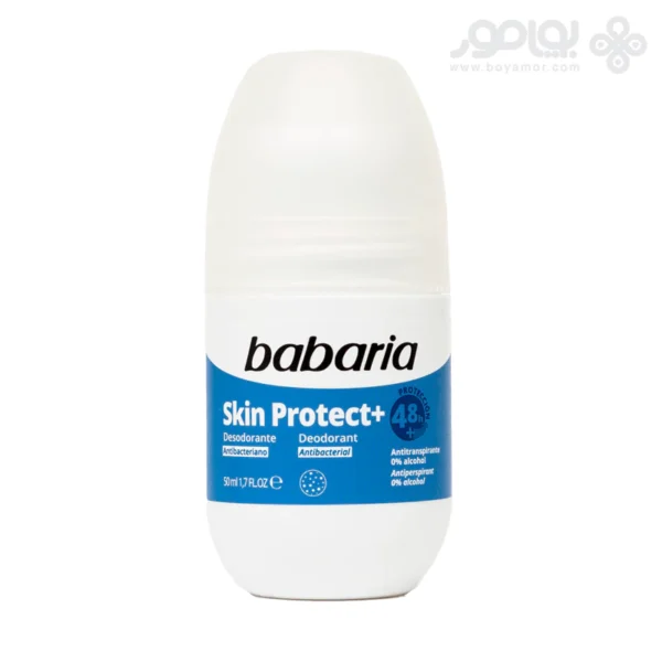 رول ضد تعریق 48 ساعته آنتی باکتریال باباریا مدل +SKIN PROTECT