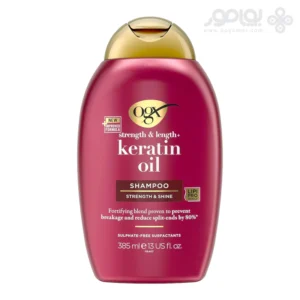 شامپو کراتینه او جی ایکس مدل KERATIN OIL حجم 385 میل