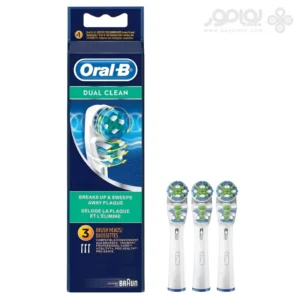 یدک مسواک برقی اورال بی مدل DUAL CLEAN بسته 3 تایی