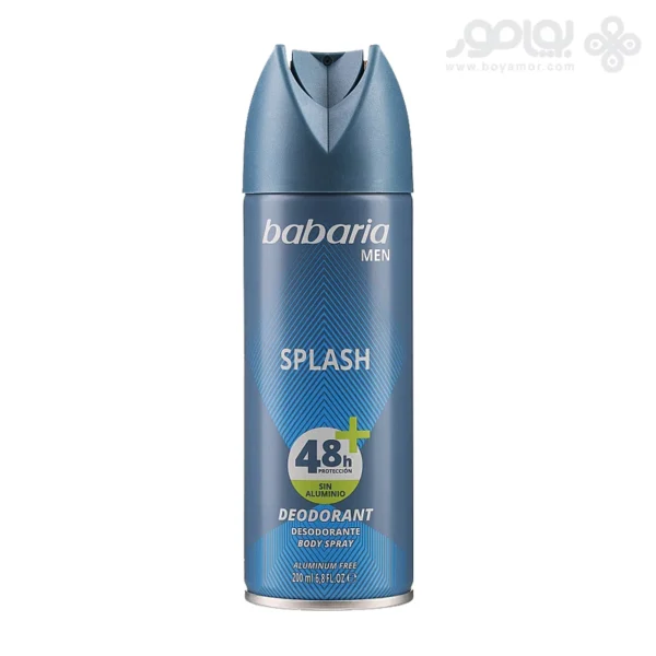 اسپری دئودورانت مردانه باباریا مدل SPLASH حجم 200 میل