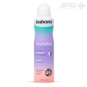 اسپری ضد تعریق باباریا INVISIBLE حاوی ویتامین B3 حجم 200 میل