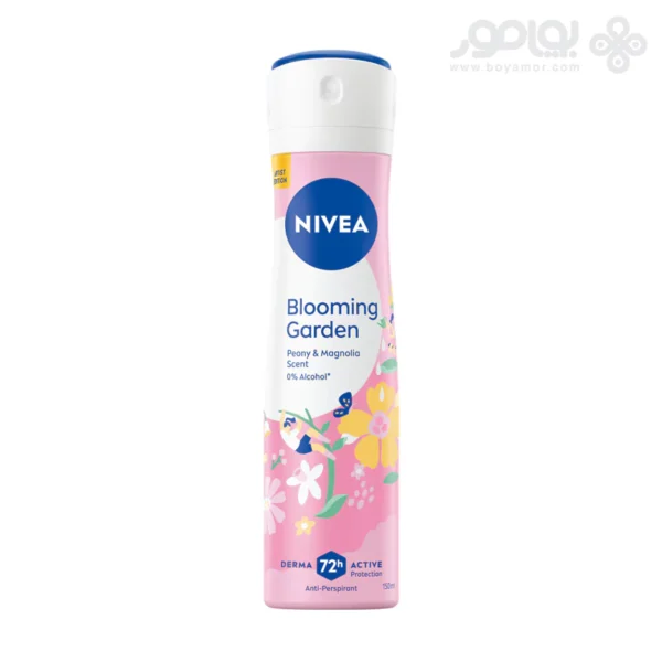 اسپری دئودورانت زنانه نیوا BLOOMING GARDEN حجم 150 میل