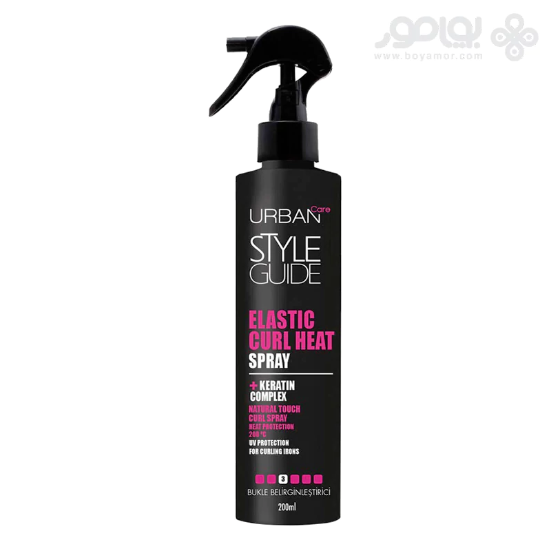 اسپری حالت دهنده و محافظ حرارت موی فر اربن کر ELASTIC CURL