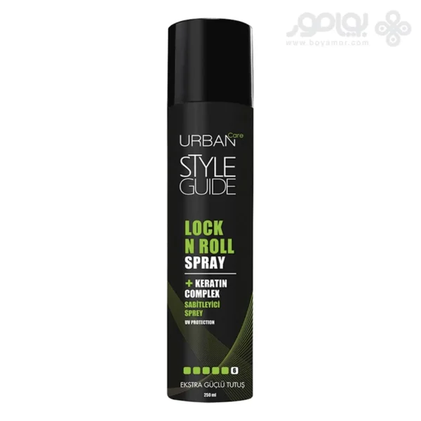 اسپری نگهدارنده مو بسیار قوی اربن کر LOCK N ROLL حاوی کراتین
