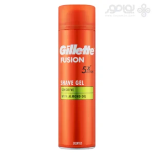 ژل اصلاح مردانه ژیلت فیوژن SENSITIVE حاوی روغن بادام